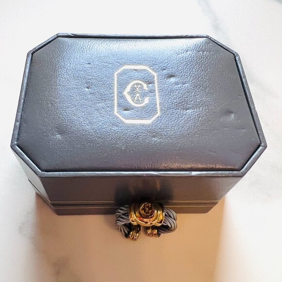 Vintage Authentic Phillipe Charriol Monogram Signet Ring 1990s Luxury - Picture 6 of 6